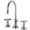 Kingston Brass KS2988BEX Essex Widespread Bathroom Faucet W/Brass Pop-Up, Brushed Nkl KS2988BEX - alternate 1